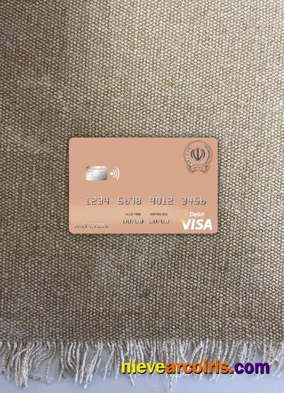 Iran Sepah Bank visa debit card photolook